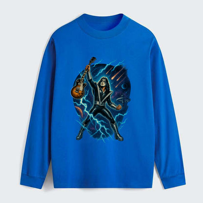 Ace Frehley Cosmic Solo - Classic Long Sleeve Shirt - Blue