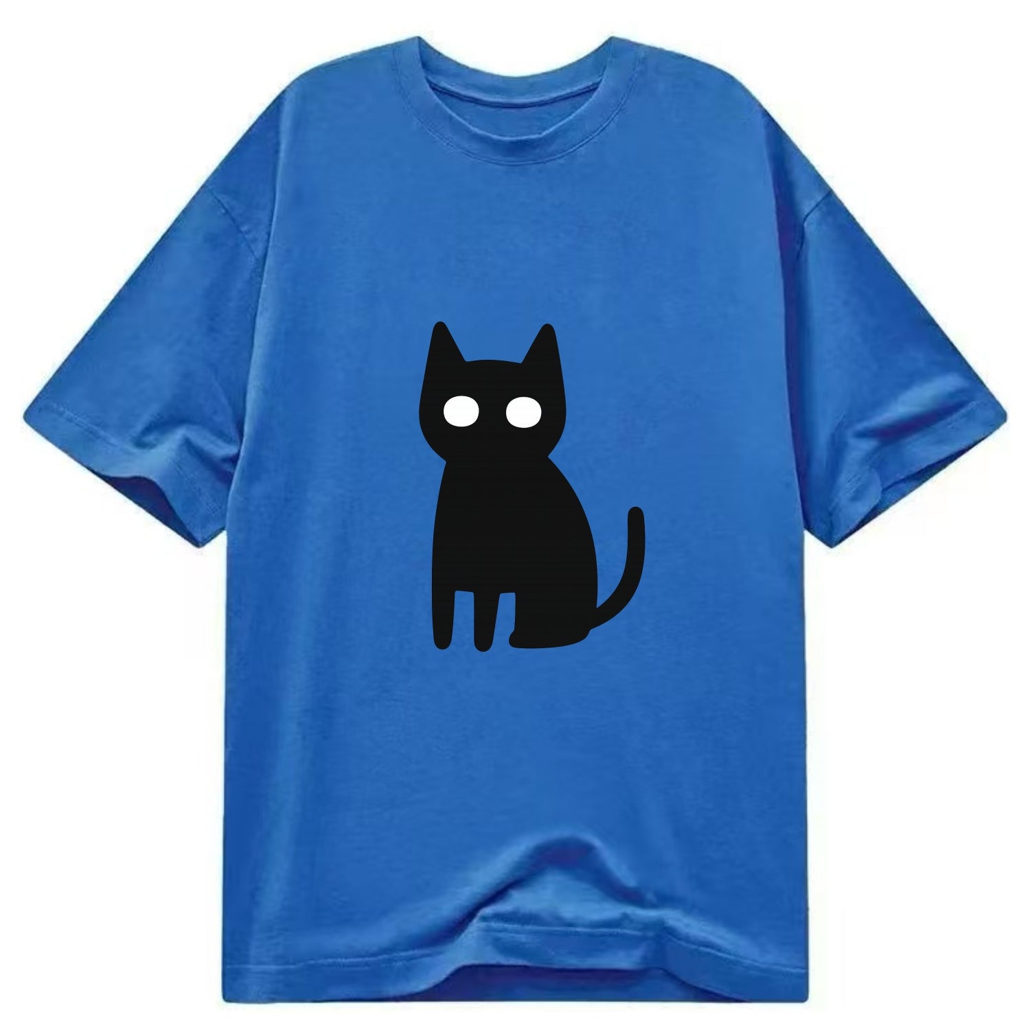 YOU MUST EMBRACE THE VOID | Black cat st - Classic T-shirt - Blue