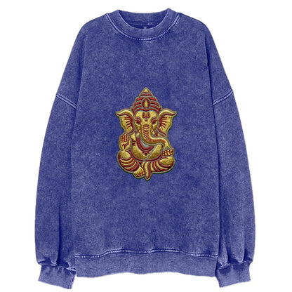 Ganesh - Vintage Sweatshirt - Blue
