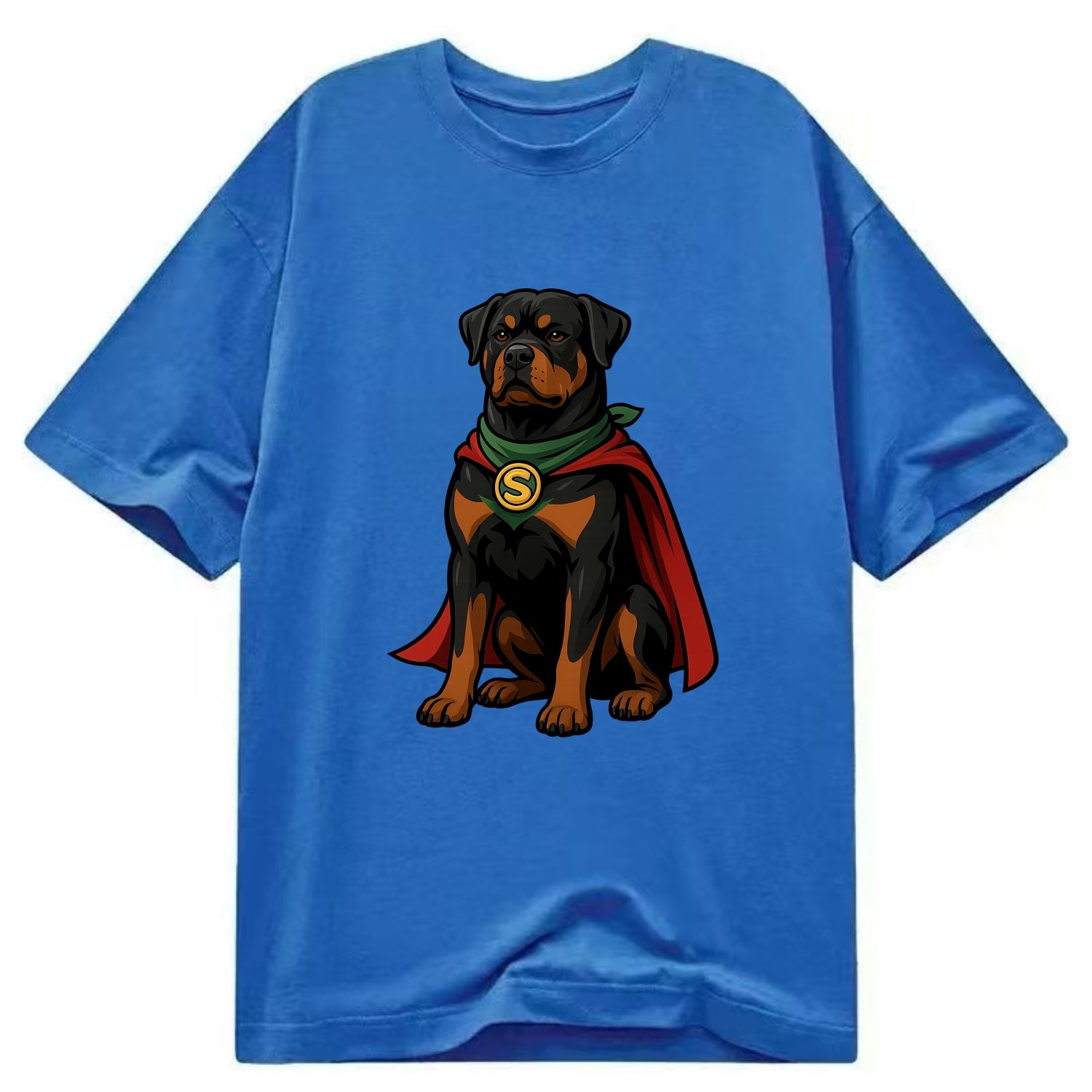 Rottweiler Strong Hero  - Classic T-shirt - Blue