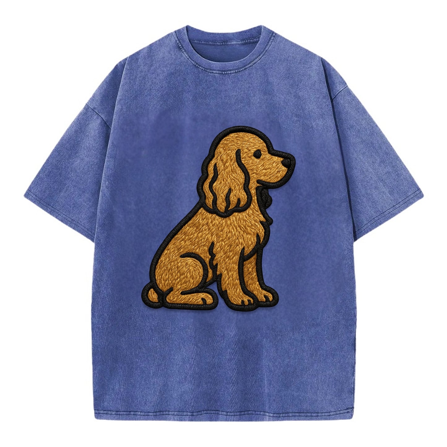 Cocker Spaniel - Contemporary spaniel de - Vintage T-shirt - Blue