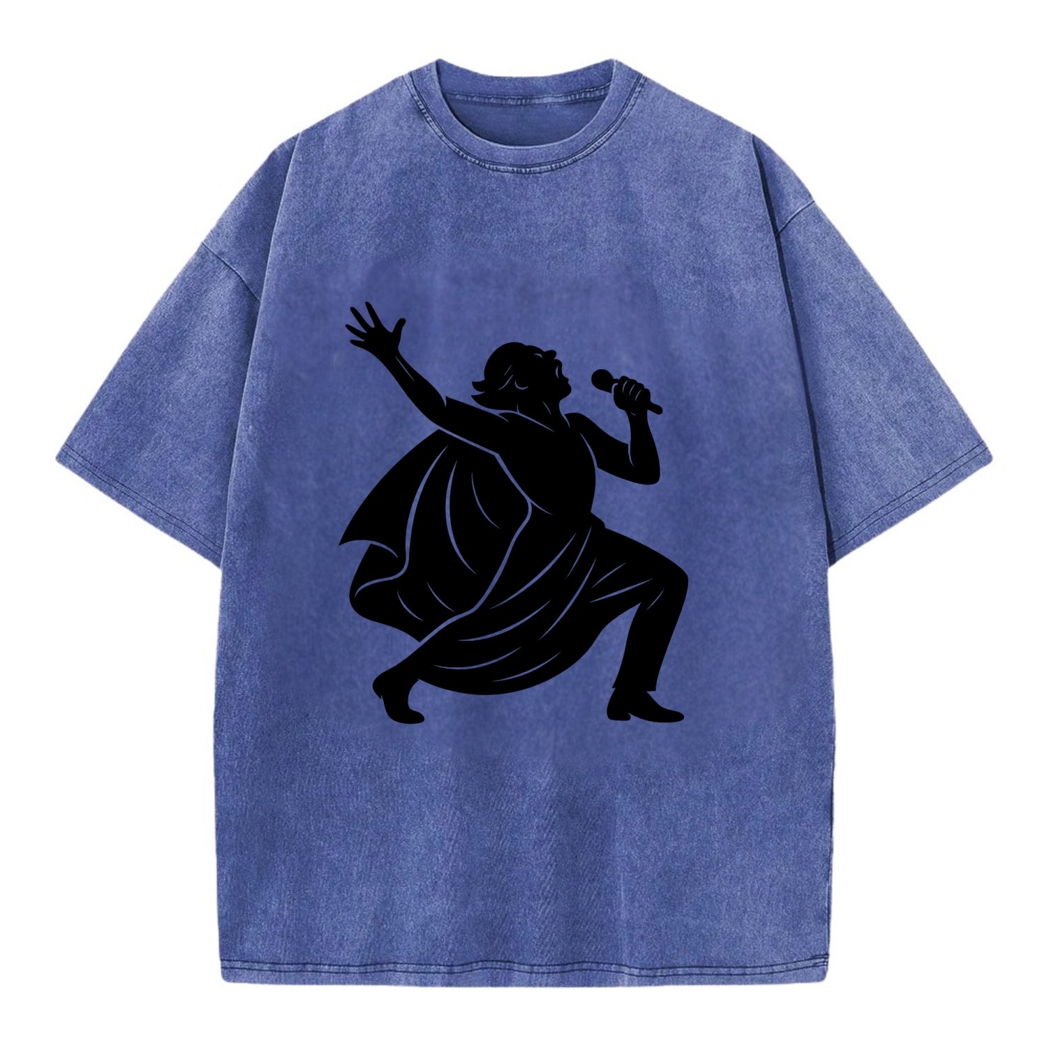 Opera singer powerful finale - Vintage T-shirt - Blue