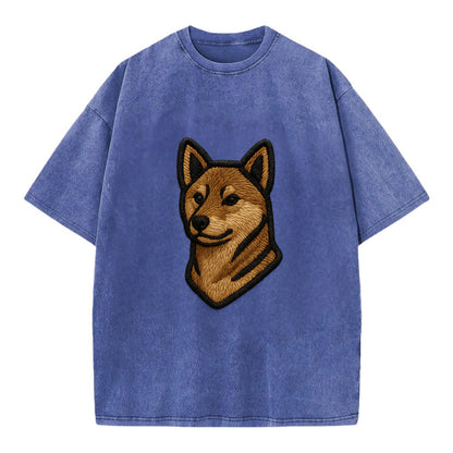 Shikoku - Trendy Japanese hunter design - Vintage T-shirt - Blue