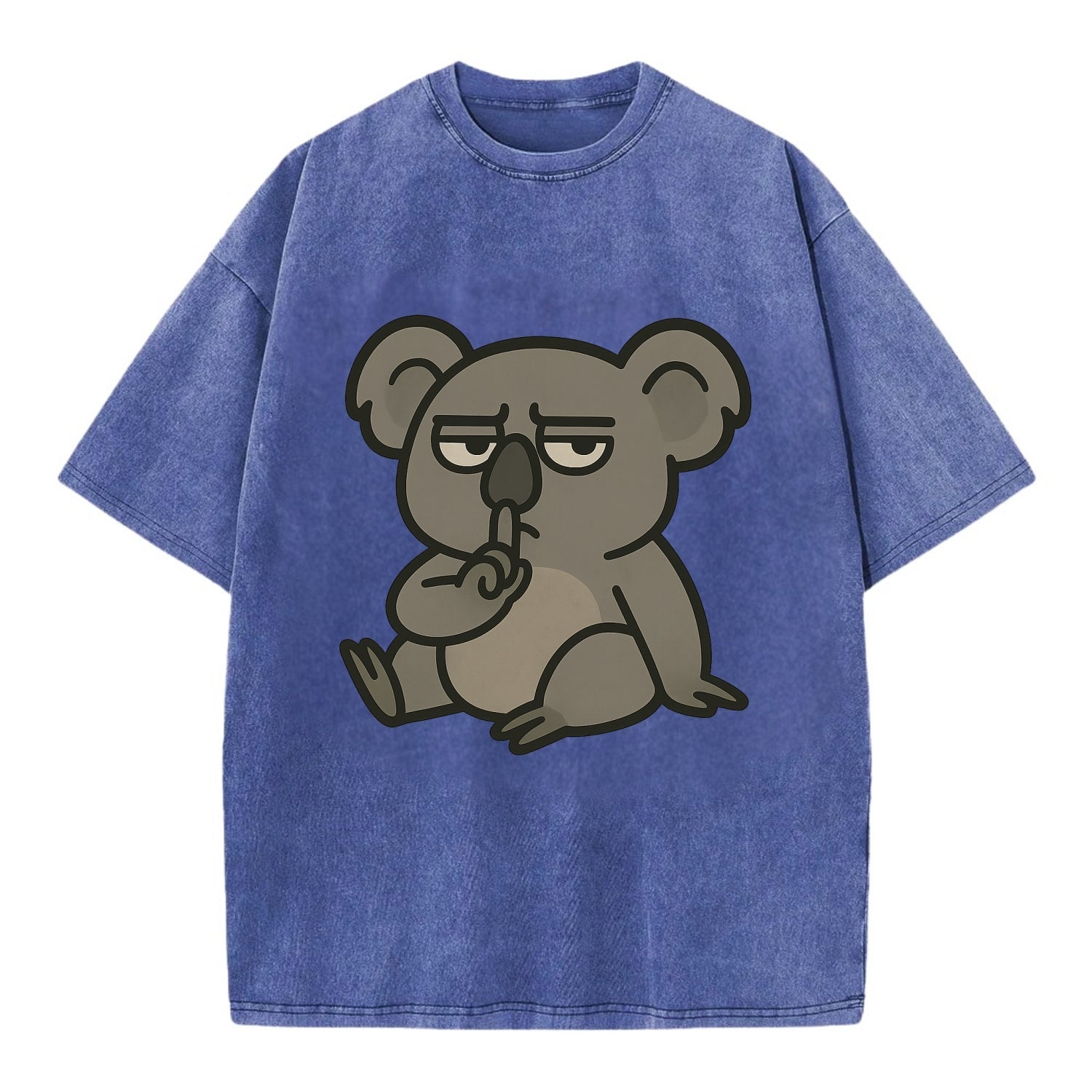 The Koala Judging - Vintage T-shirt - Blue