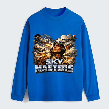 Sky Masters - Classic Long Sleeve Shirt - Blue
