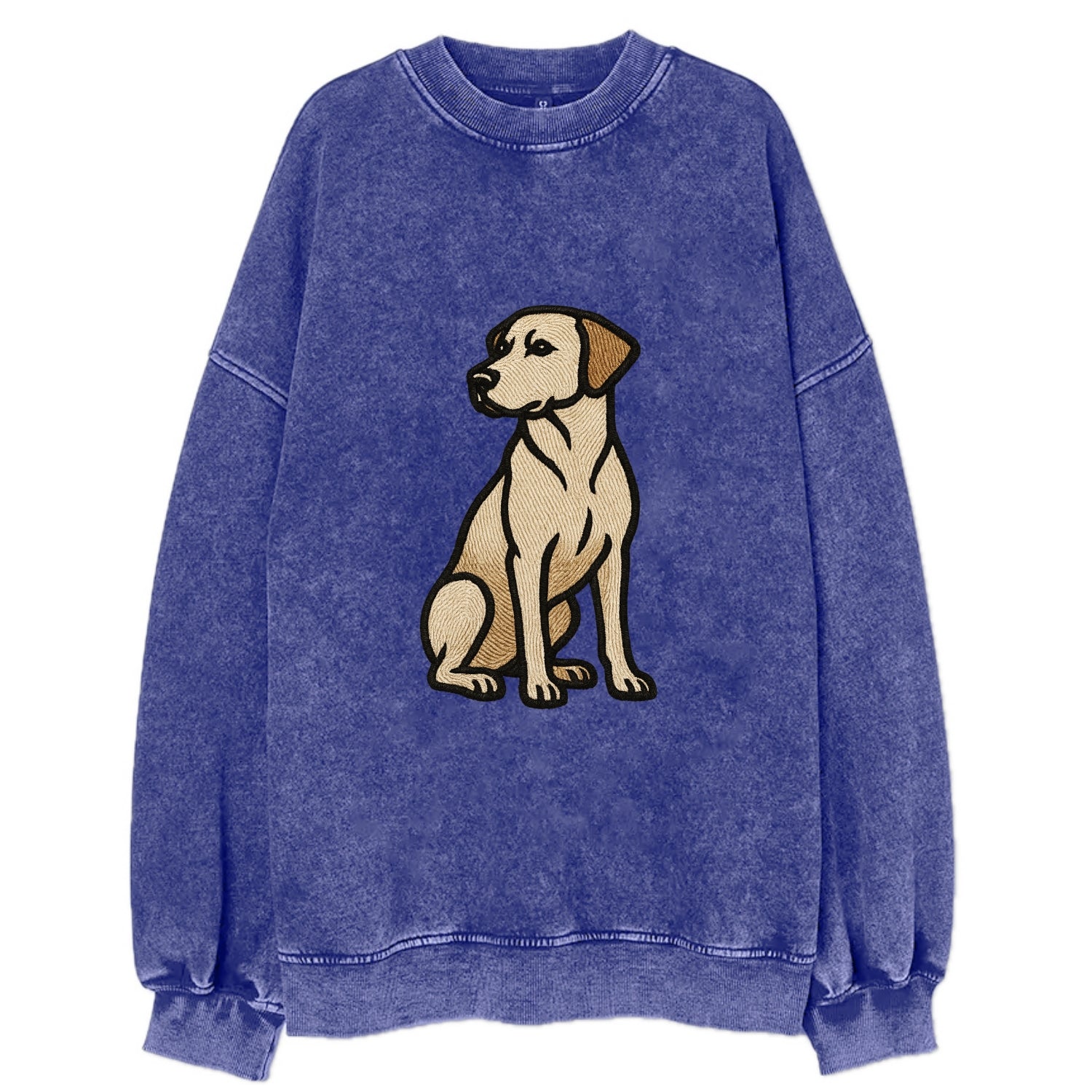 Rhodesian Ridgeback - Red wheaten sittin Vintage Sweatshirt - Blue