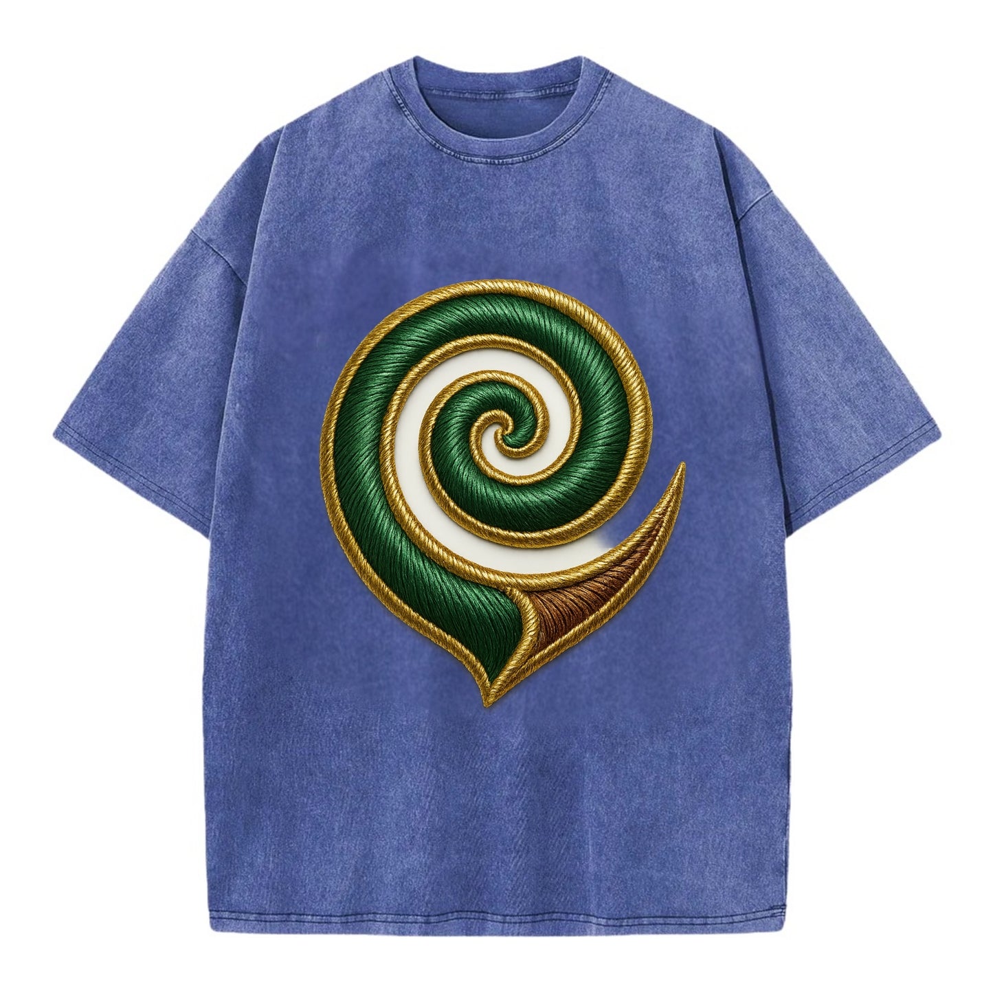Maori Koru  - Vintage T-shirt - Blue