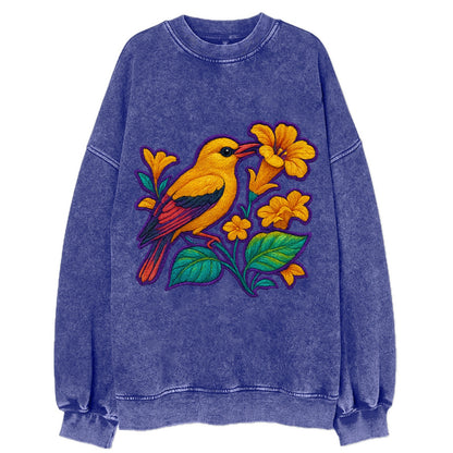 Golden Oriole - Vintage Sweatshirt - Blue