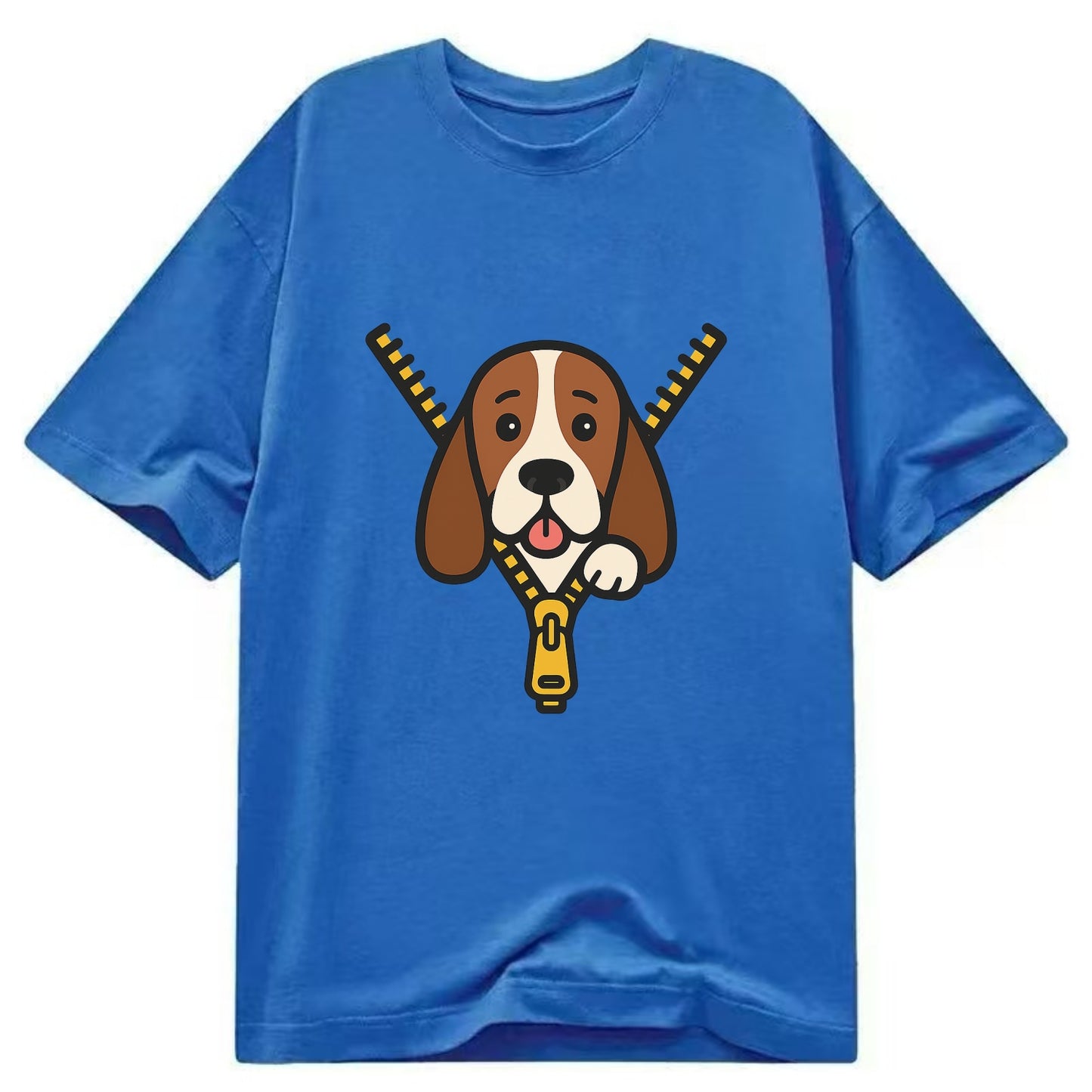 Basset Hound - Classic T-shirt - Blue