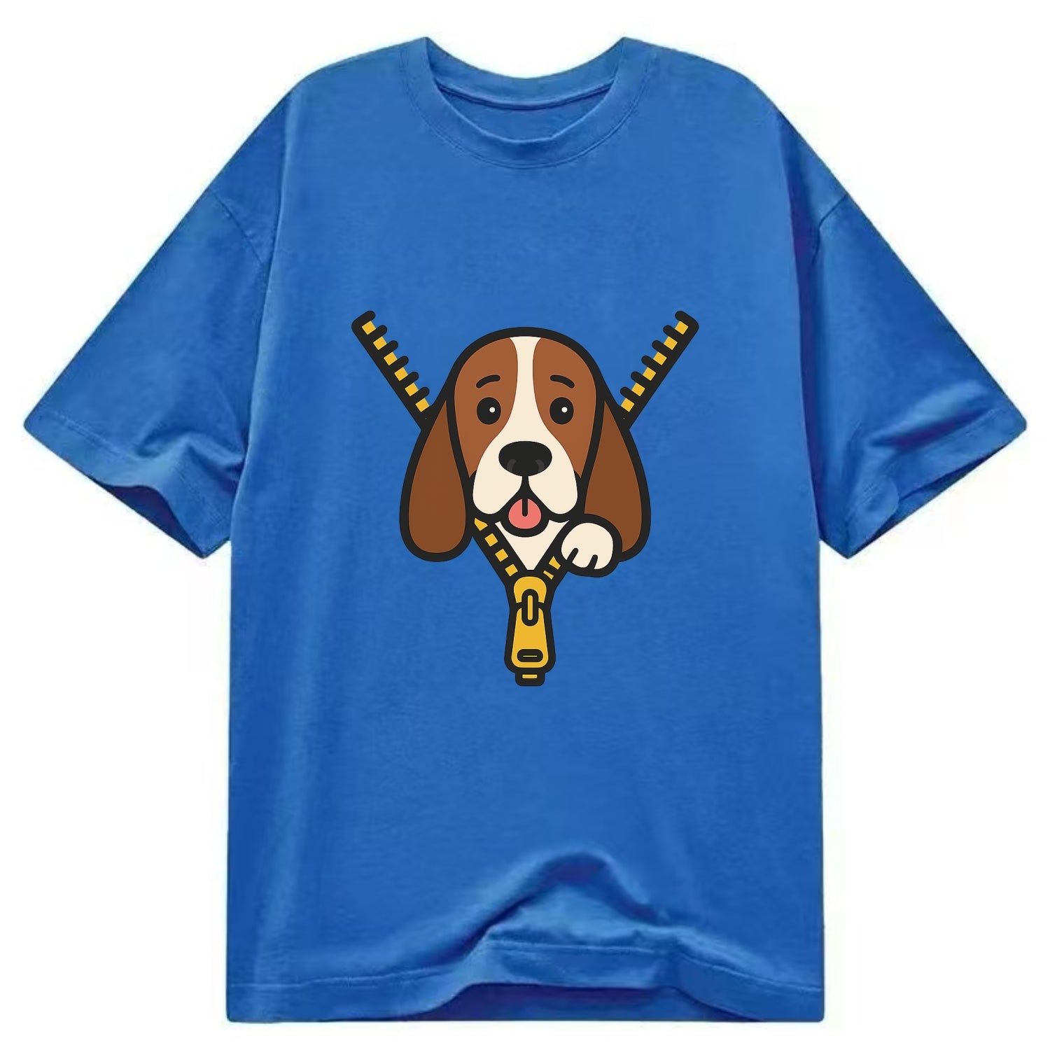 Basset Hound - Classic T-shirt - Blue