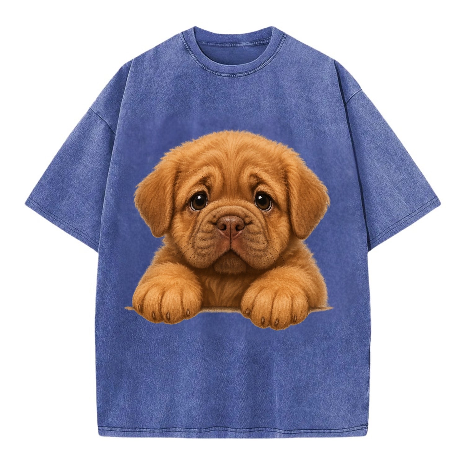 Neapolitan Mastiff  - Vintage T-shirt - Blue