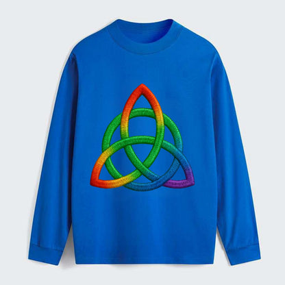 Triquetra  - Classic Long Sleeve Shirt - Blue