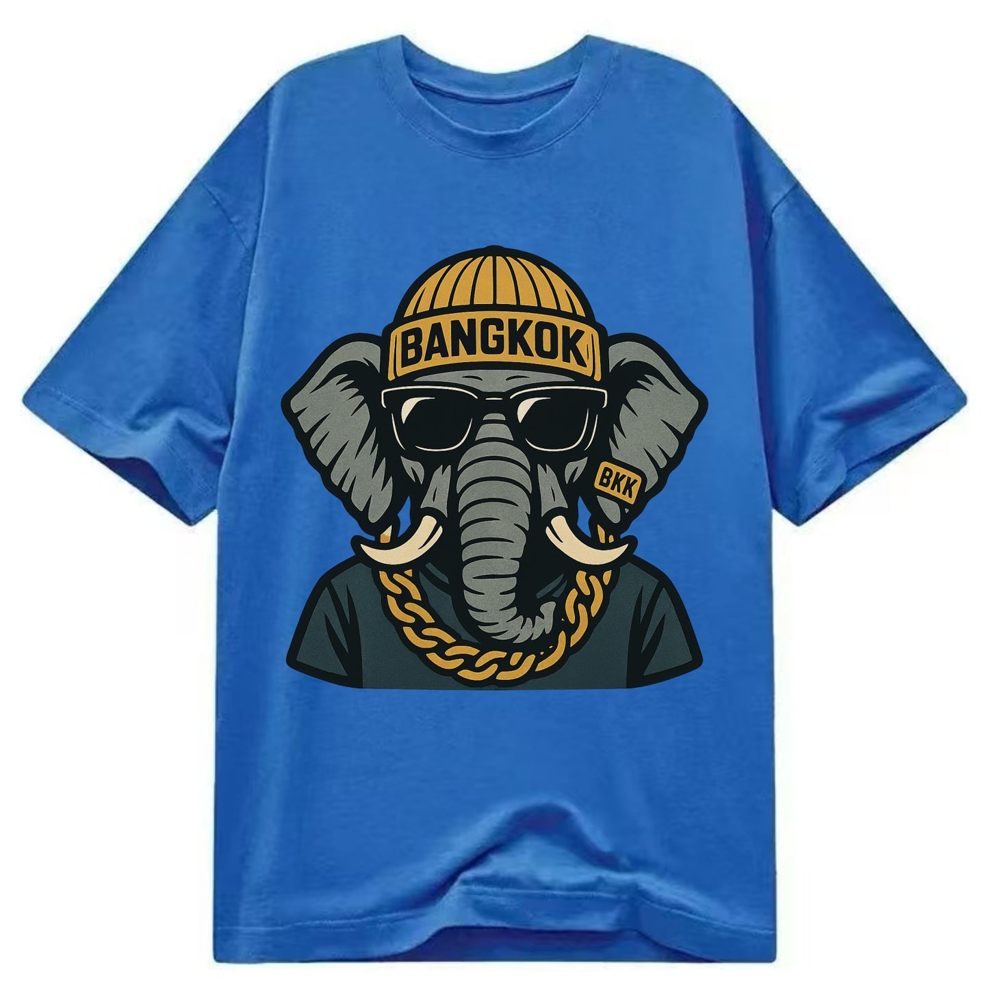 Bangkok Elephant - Classic T-shirt - Blue