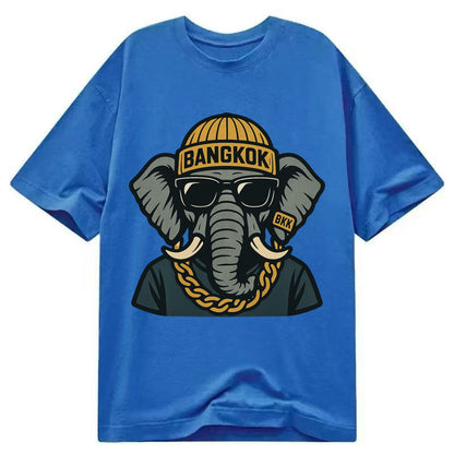 Bangkok Elephant - Classic T-shirt - Blue