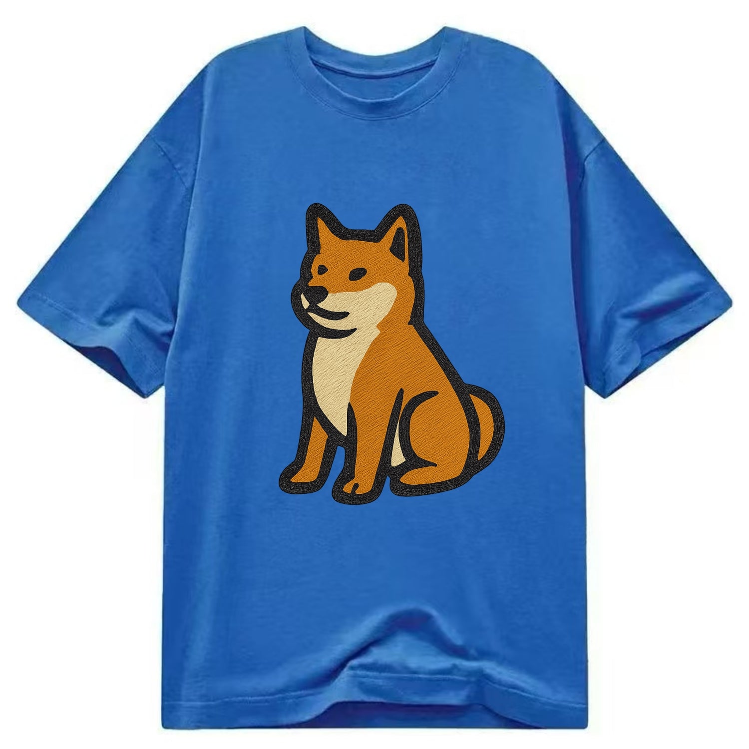 Shiba Inu - Red colored sitting pose - C Classic T-shirt - Blue