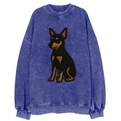 Miniature Pinscher - Black and tan sitti Vintage Sweatshirt