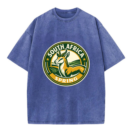 Vibrant Spring Awakening Emblem - Vintage T-shirt - Blue