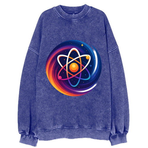 Micro Macro - Atom structure expanding i - Vintage Sweatshirt