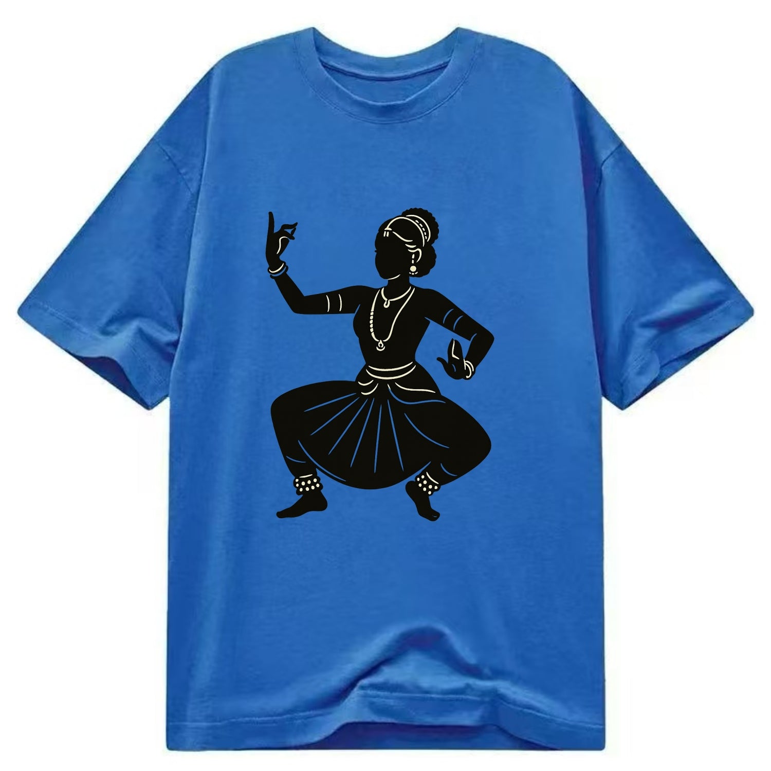 Bharatanatyam classical Indian pose - Classic T-shirt - Blue