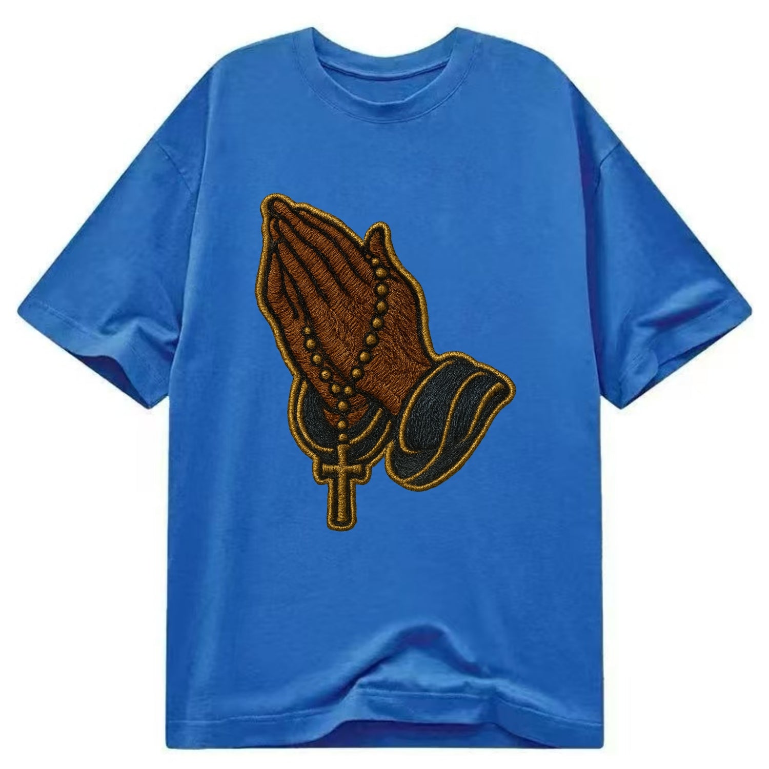 Praying Hands  - Classic T-shirt - Blue