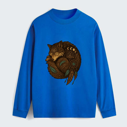 Sleeping Wolf Peace  - Classic Long Sleeve Shirt