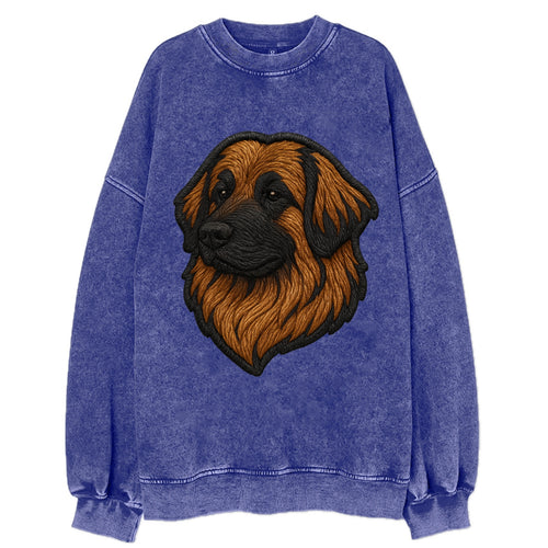Leonberger - Contemporary lion-mane desi - Vintage Sweatshirt