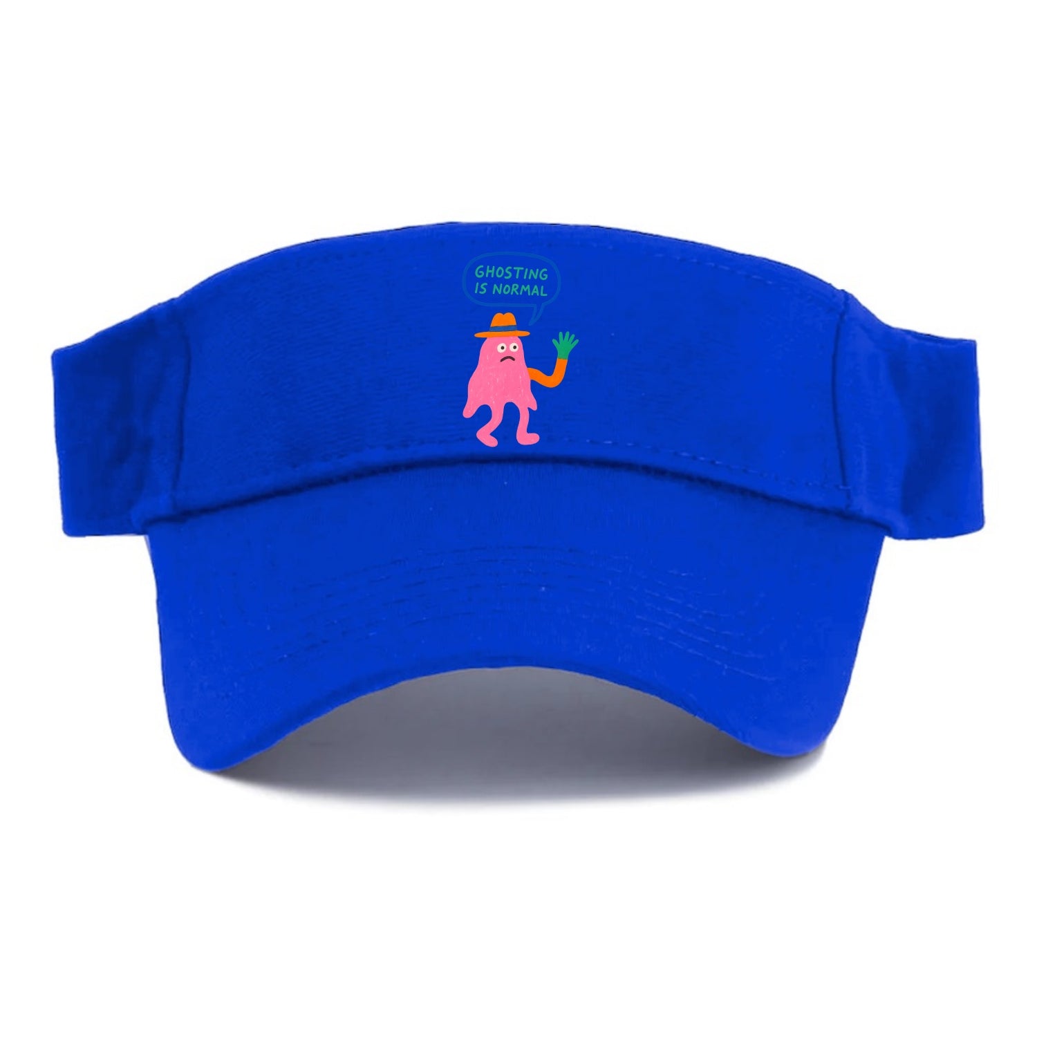GHOSTING IS NORMAL | Transparent ghost texting - Visor - Blue