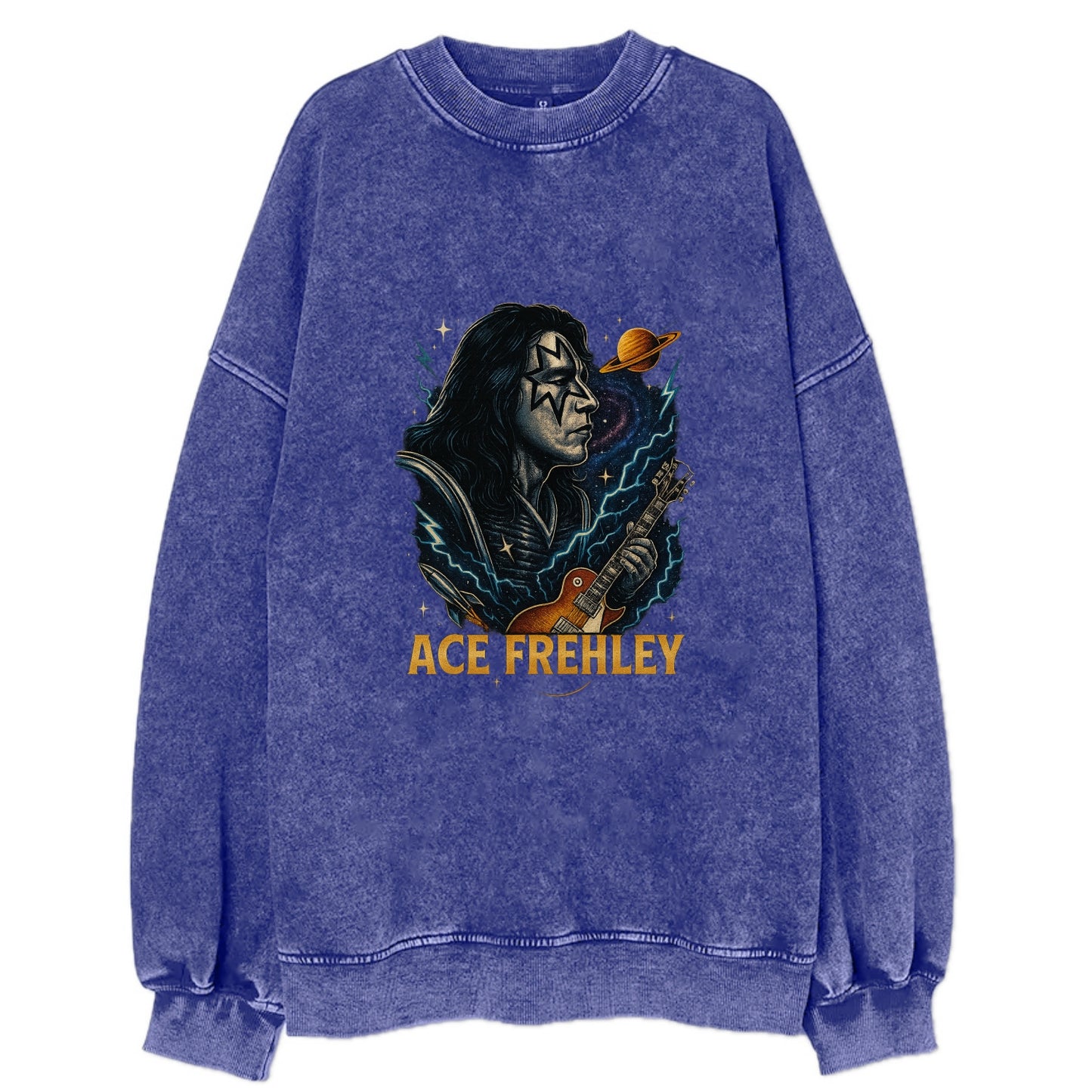 Icon Portrait - Vintage Sweatshirt - Blue