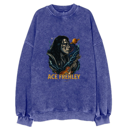 Icon Portrait - Vintage Sweatshirt - Blue