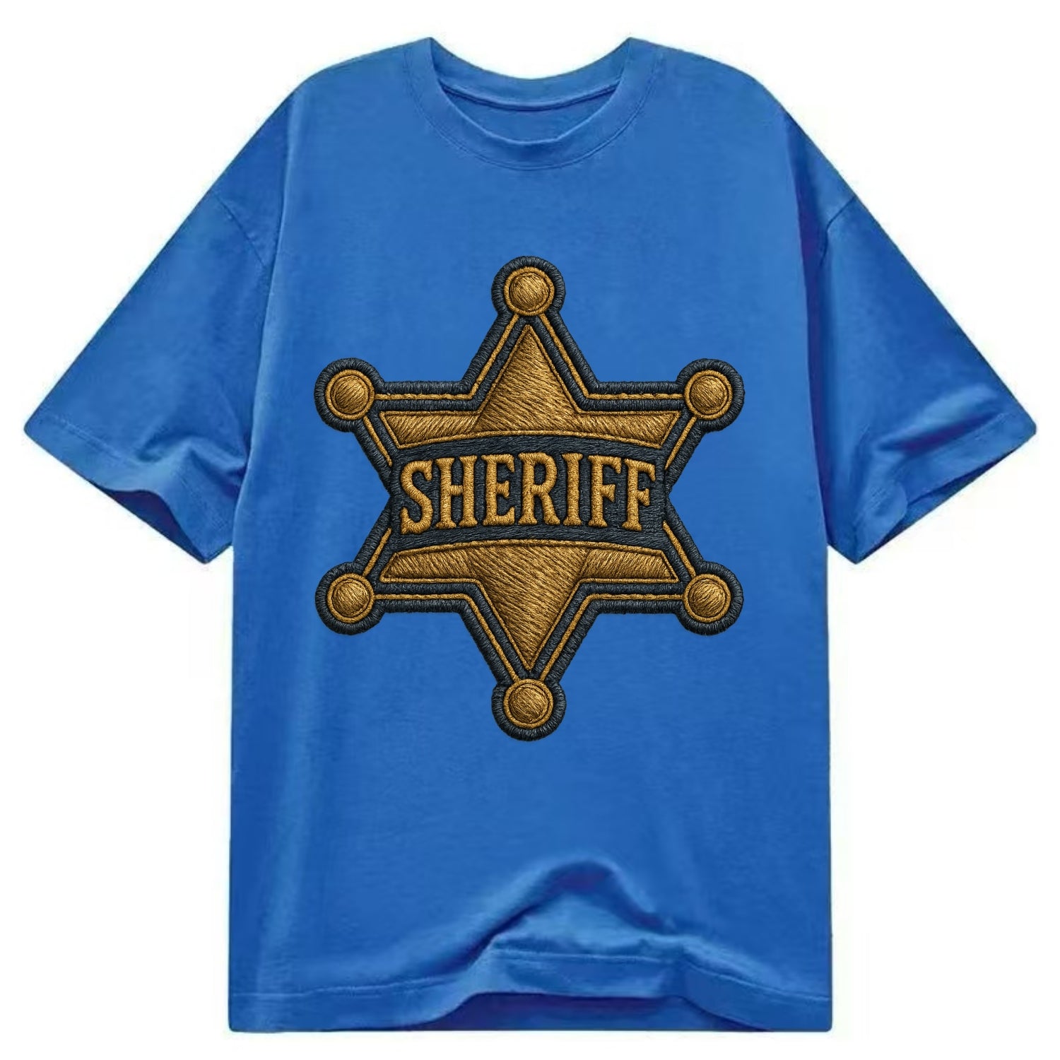 Sheriff Badge  - Classic T-shirt - Blue