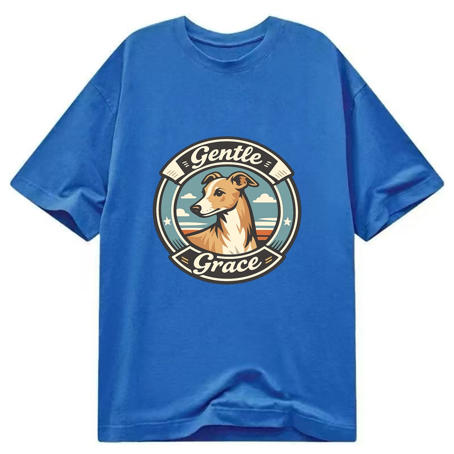 Gentle Grace of the Whippet - Classic T-shirt - Blue