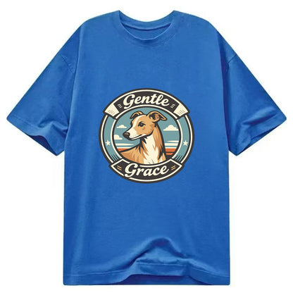 Gentle Grace of the Whippet - Classic T-shirt - Blue