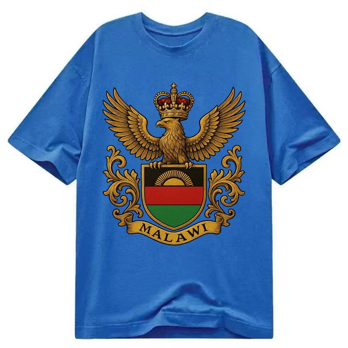 Malawi Royal Logo  - Classic T-shirt - Blue