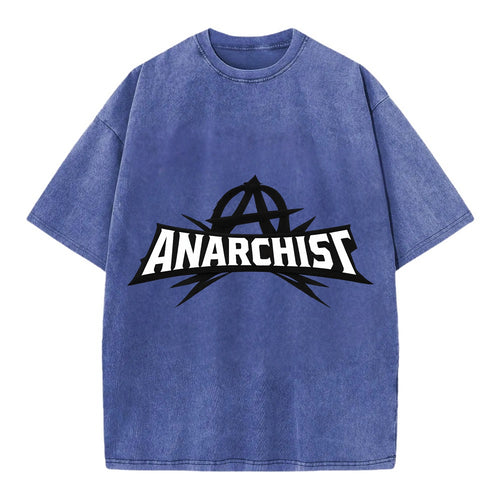 Bold typography design - ANARCHIST - no masters, self-governed - Vintage T-shirt