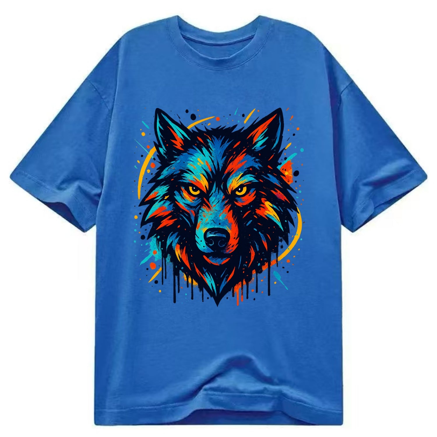 Alpha Wolf Leader  - Classic T-shirt - Blue