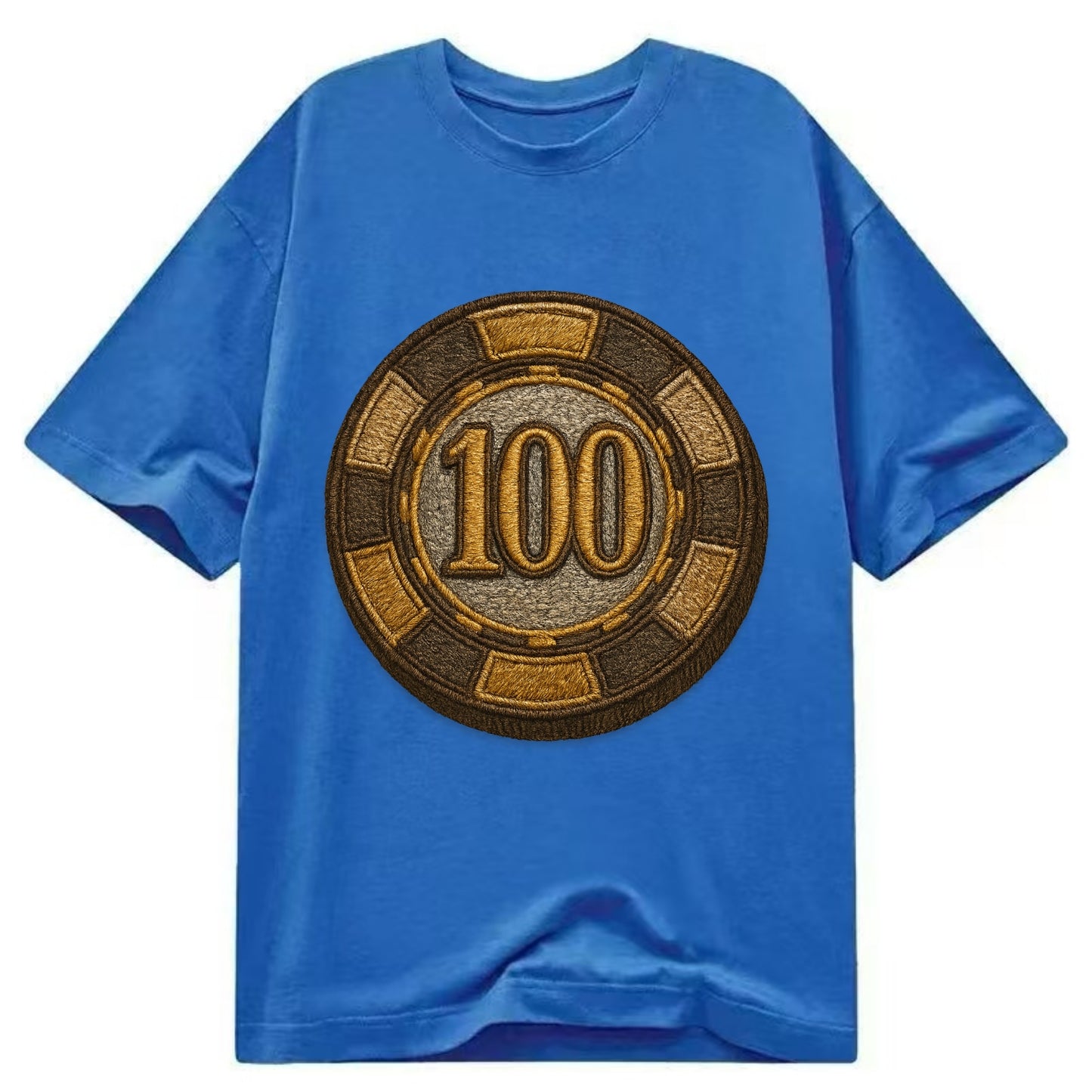 Poker Chip  - Classic T-shirt - Blue