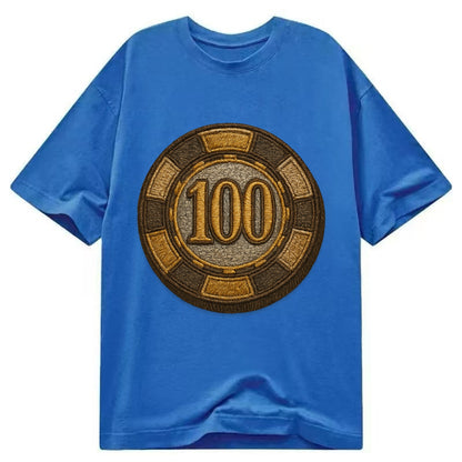 Poker Chip  - Classic T-shirt - Blue