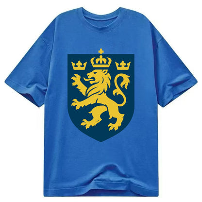 Sweden Three Crowns Emblem  - Classic T-shirt - Blue