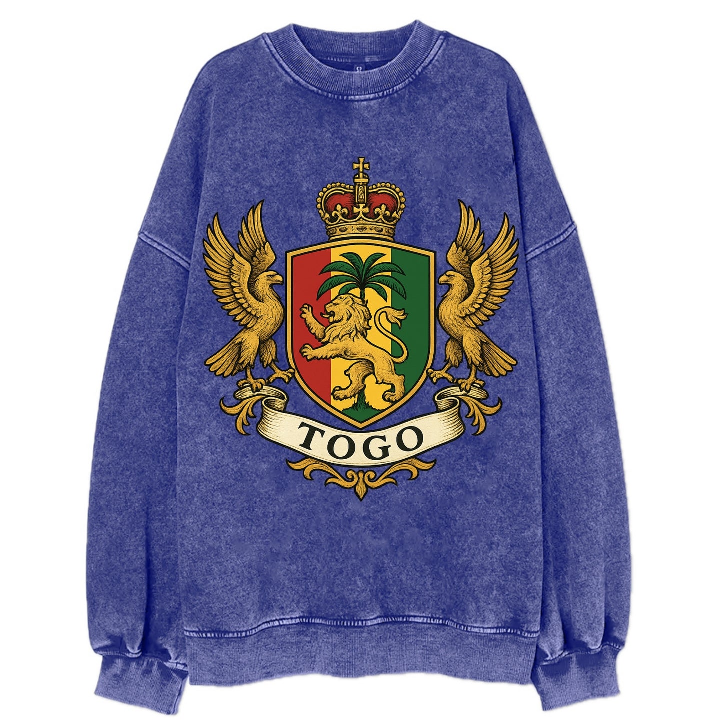 Togo Heritage Badge  - Vintage Sweatshirt - Blue