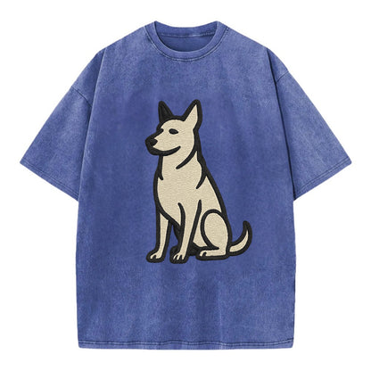 German Sheprador - German Shepherd Lab m Vintage T-shirt - Blue