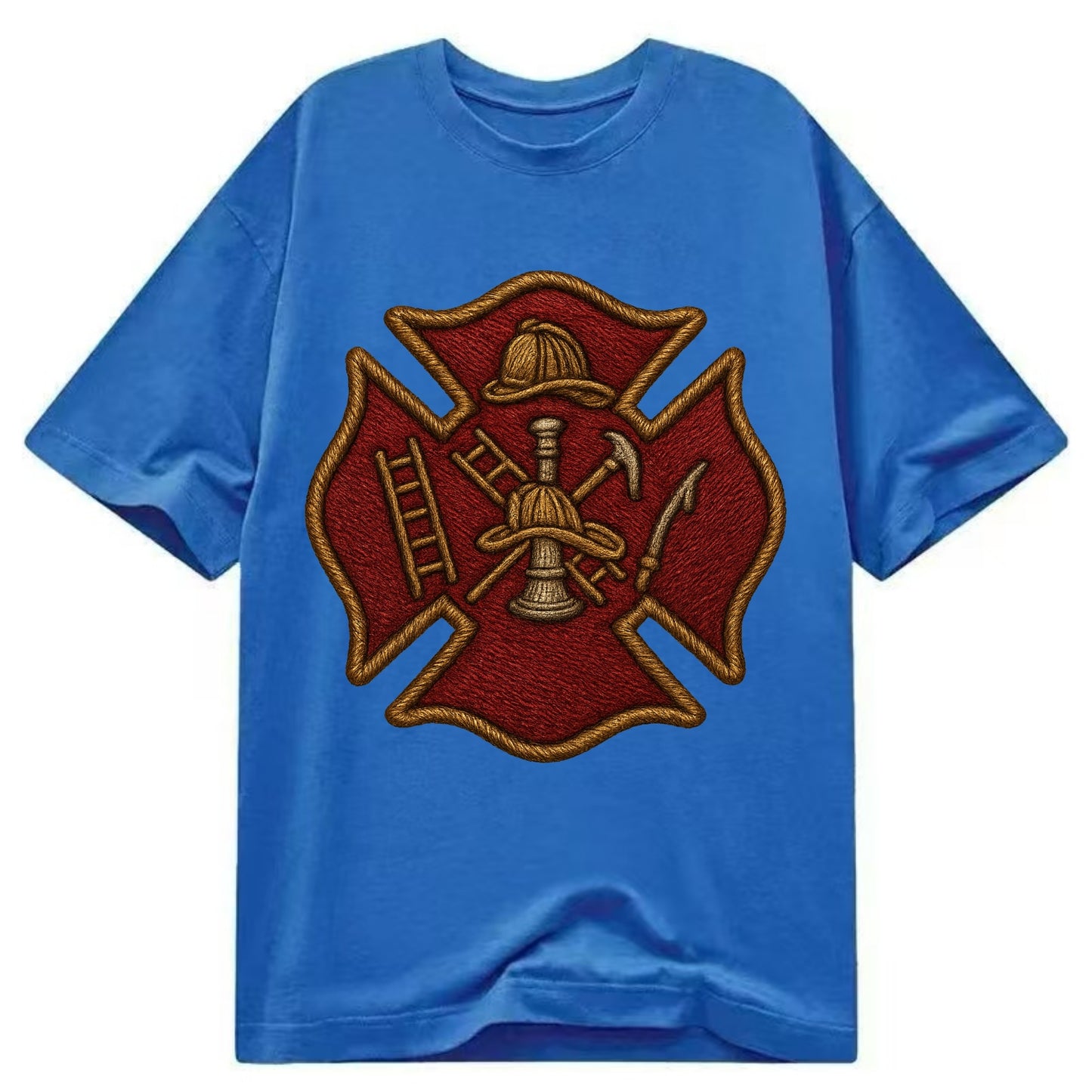 Maltese Cross  - Classic T-shirt - Blue