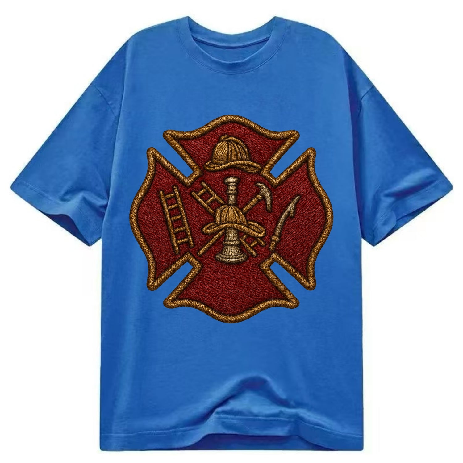 Maltese Cross  - Classic T-shirt - Blue