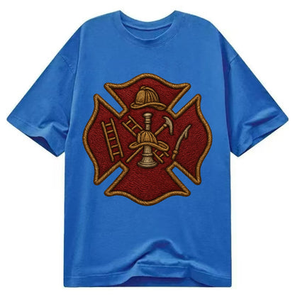 Maltese Cross  - Classic T-shirt - Blue