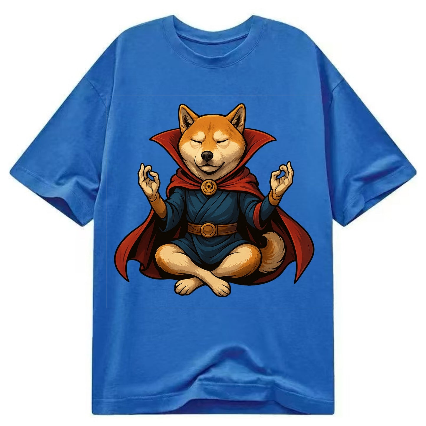 Shiba Inu Doctor Strange  - Classic T-shirt - Blue