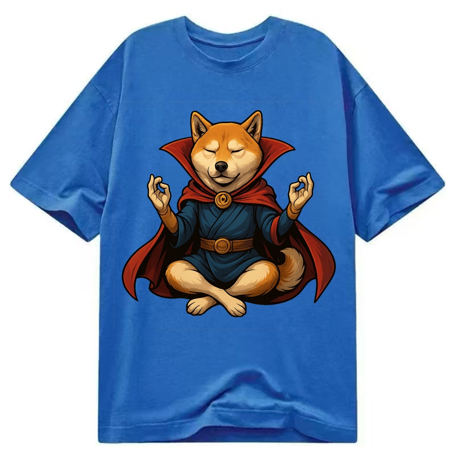 Shiba Inu Doctor Strange  - Classic T-shirt - Blue