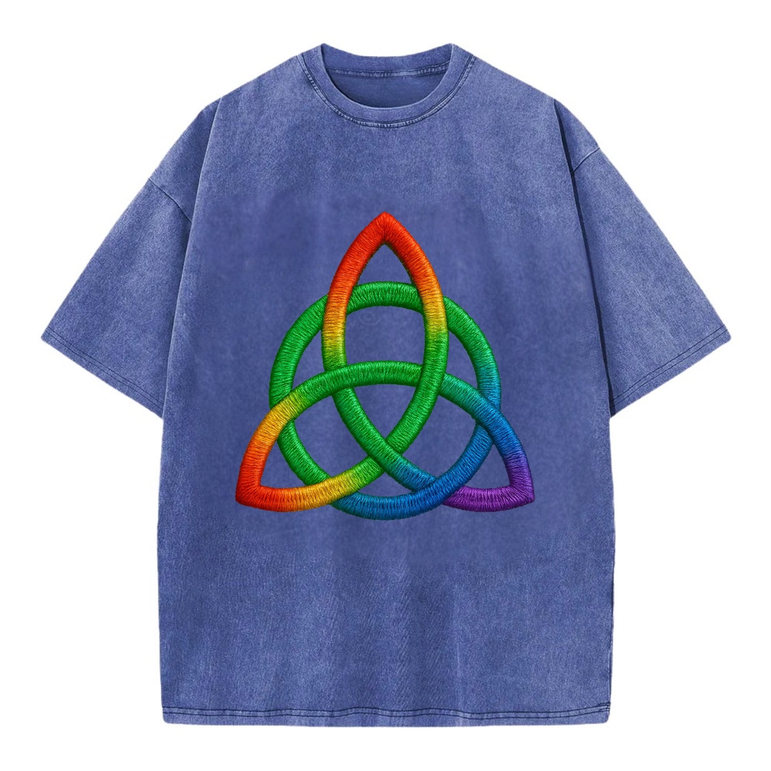 Triquetra  - Vintage T-shirt - Blue