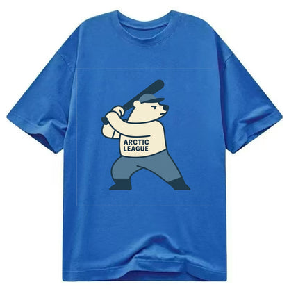 Polar Bear Baseball MVP - Classic T-shirt - Blue