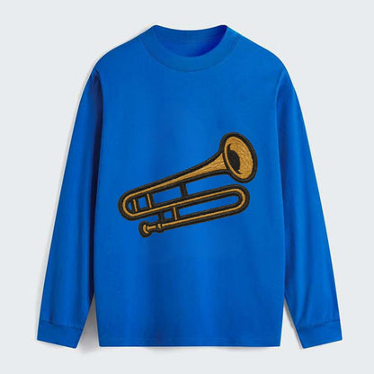 Trombone  - Classic Long Sleeve Shirt - Blue