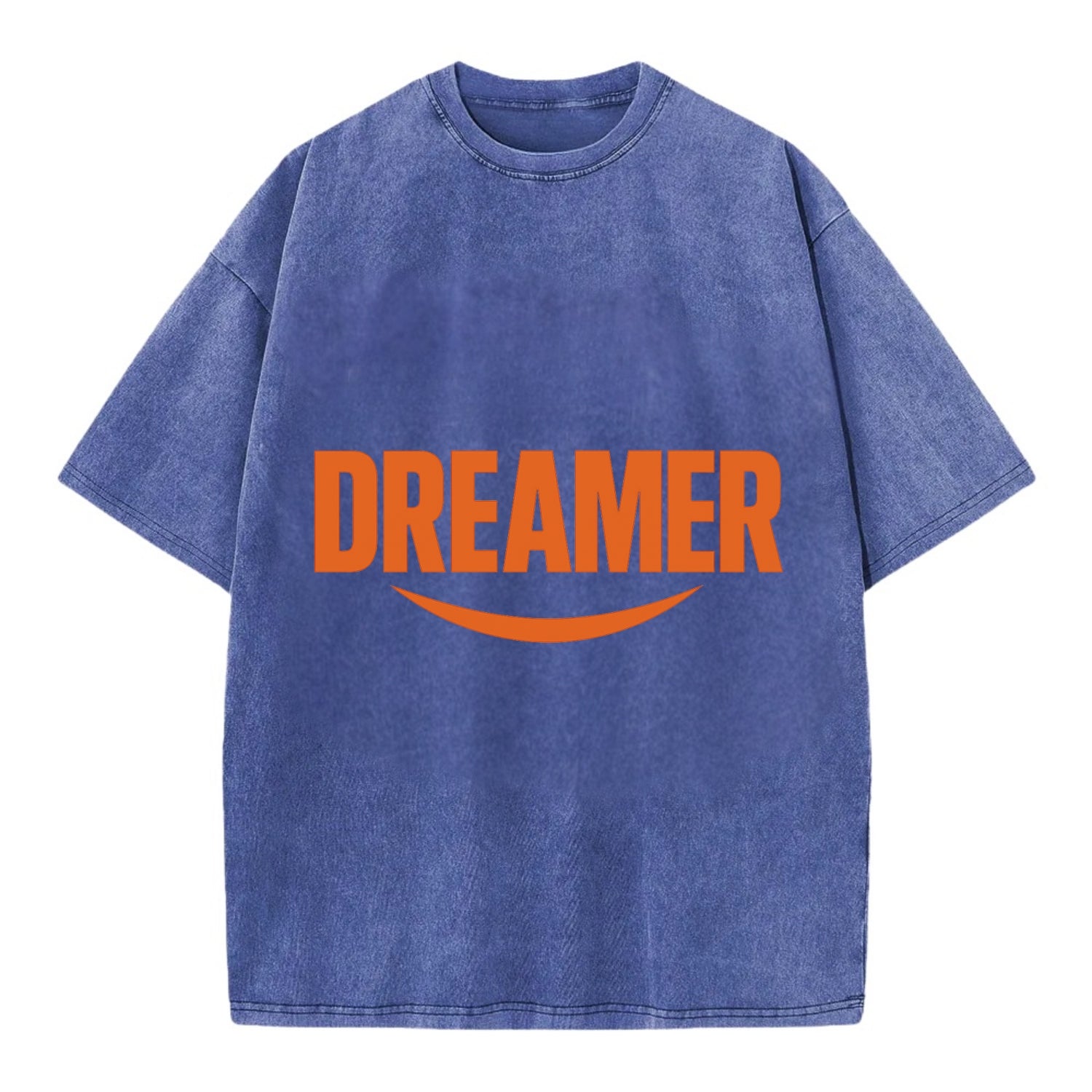 Bold typography design - "DREAMER" - imagination, seeing possibilities - Vintage T-shirt - Blue