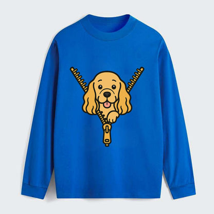Cocker Spaniel - Classic Long Sleeve Shirt - Blue